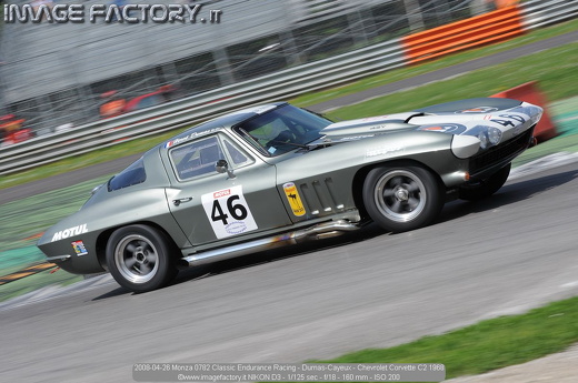 2008-04-26 Monza 0782 Classic Endurance Racing - Dumas-Cayeux - Chevrolet Corvette C2 1968